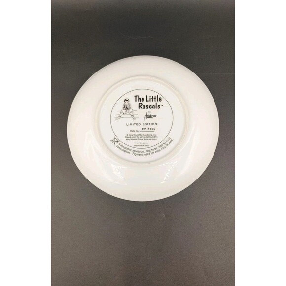 The Little Rascals Franklin Mint Collector Plate Limited Edition Porcelain 8" - Picture 9 of 11